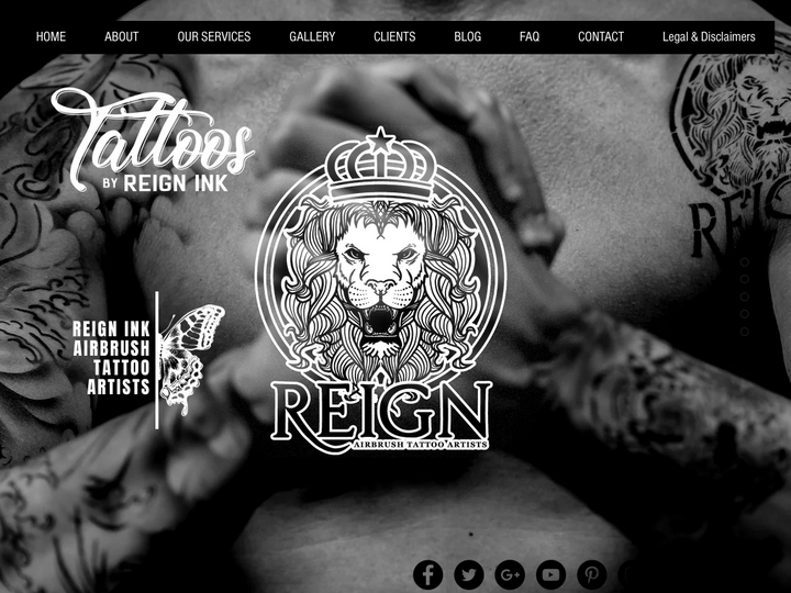 Reign Ink Temporary Airbrush Tattoo Artists