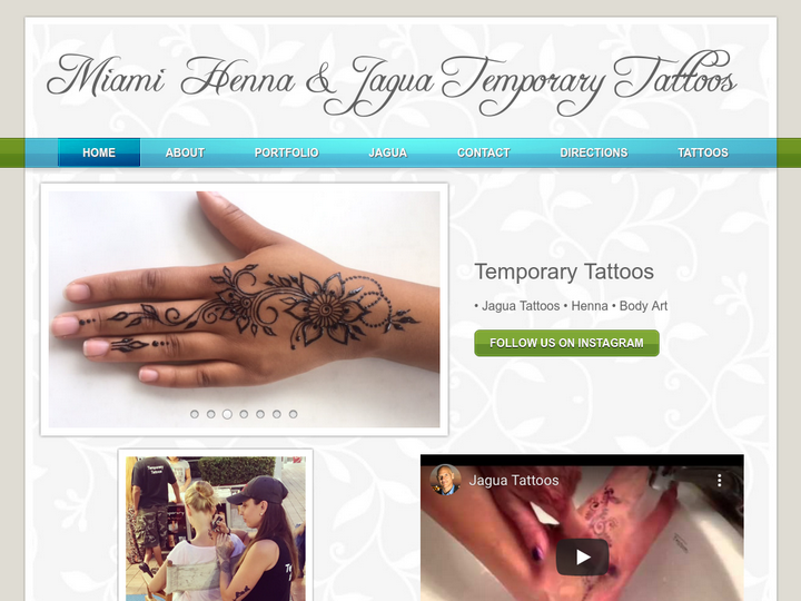 Miami Henna & Jagua Temporary Tattoos