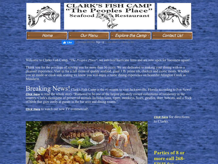 Clark's Fish Camp Seafood Restaurant