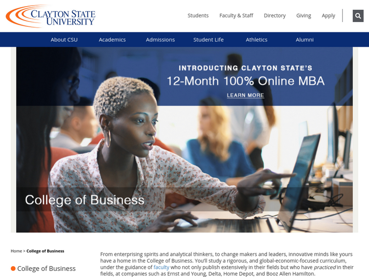 Clayton State University business