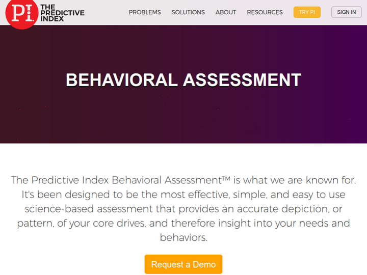 PI Behavioral Assessment