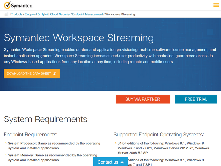 Symantec Workspace Streaming