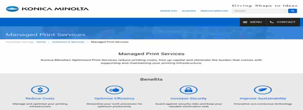 Konica Minolta Managed Print Services
