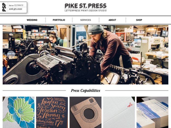 Pike Street Press Letterpress Print + Design Studio