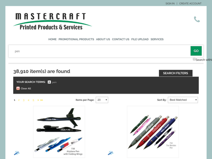 Mastercraft Printed Products and Services