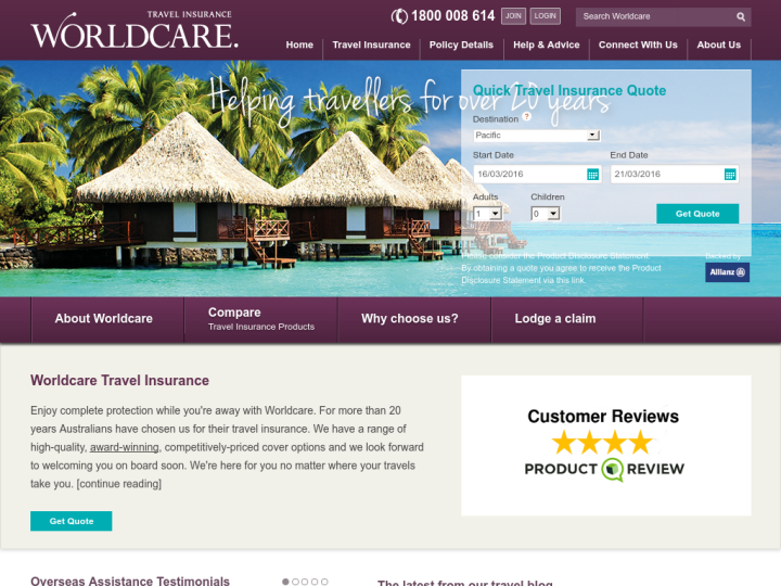 Worldcare Travel Insurance