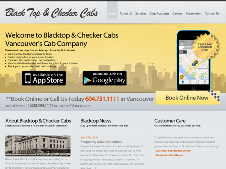 Black Top & Checker Cabs