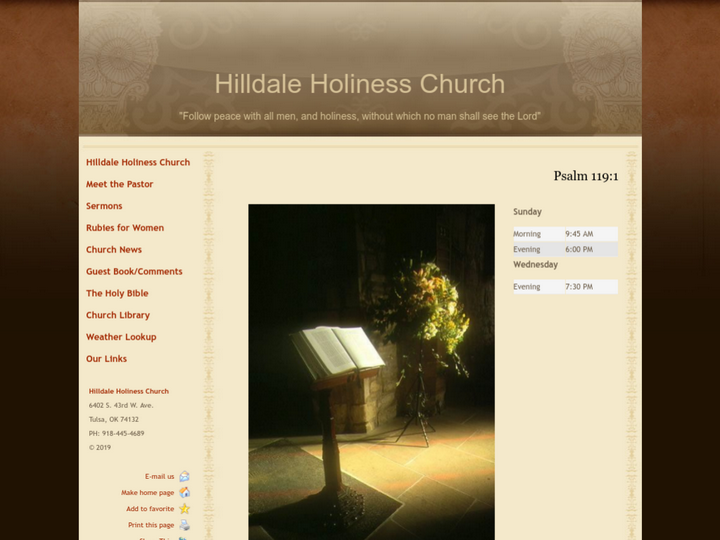 Hilldale Holiness Church