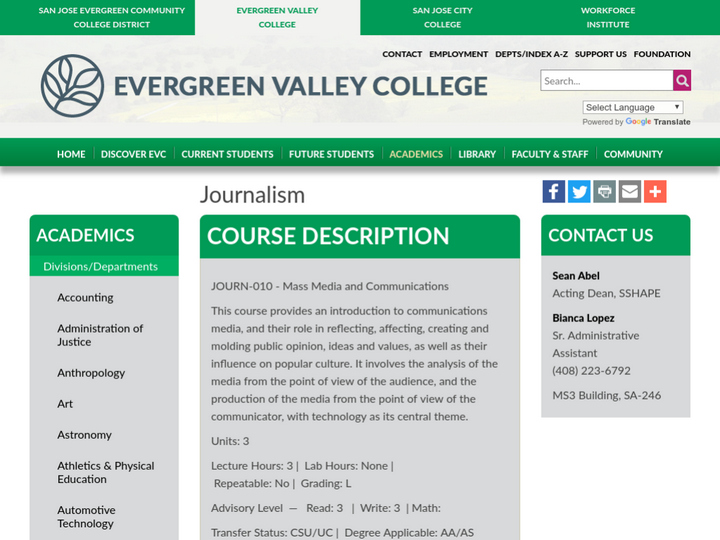 Evergreen Valley College