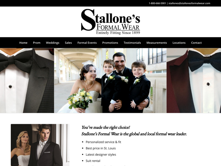 Stallone's Formal Wear