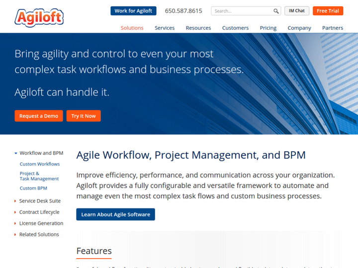Agiloft Custom Workflow/BPM