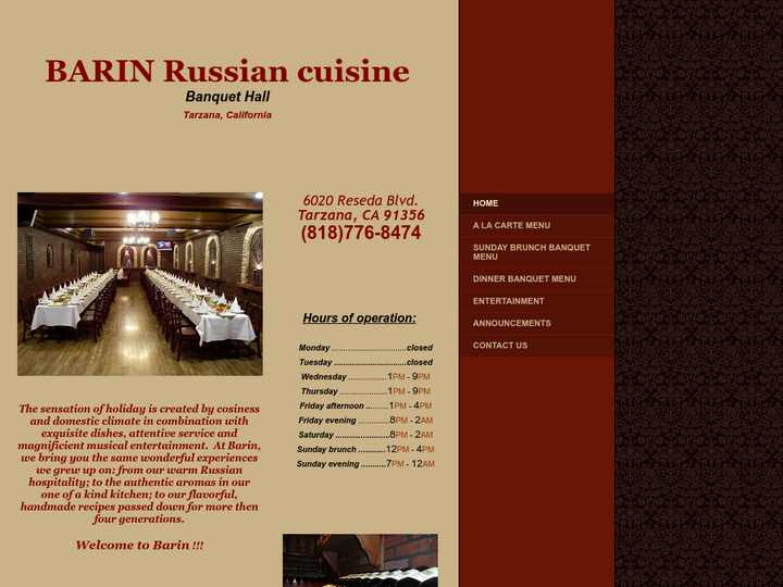 Barin Russian cuisine