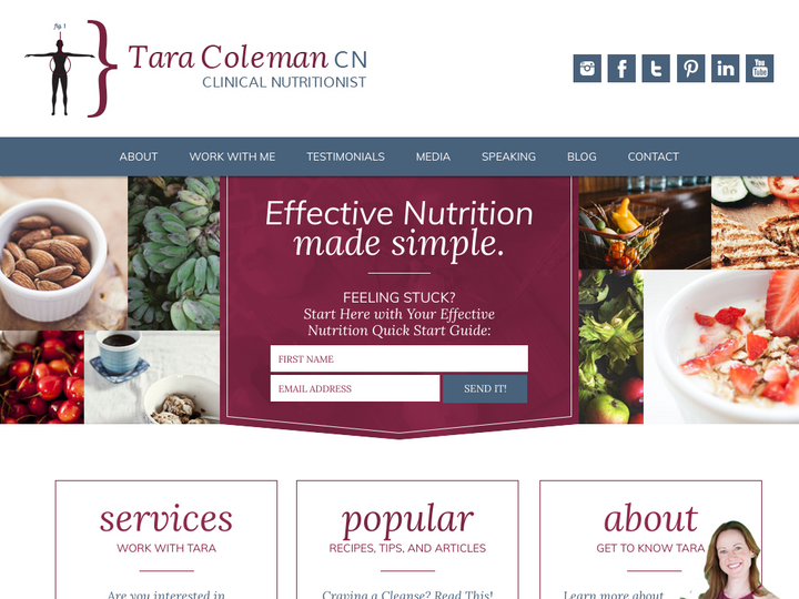 Tara Coleman, Clinical Nutritionist