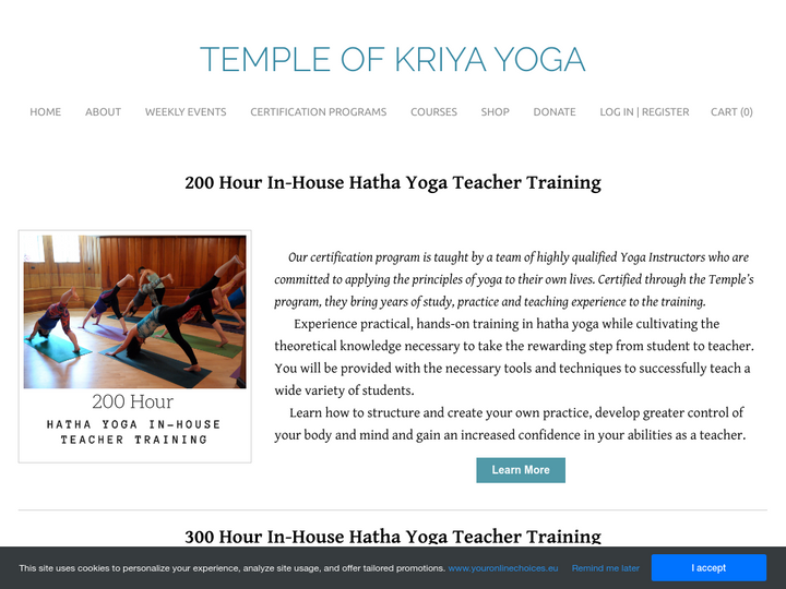 Temple of Kriya Yoga