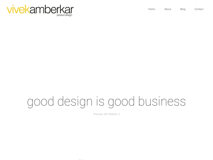 Vivek Amberkar Product Design