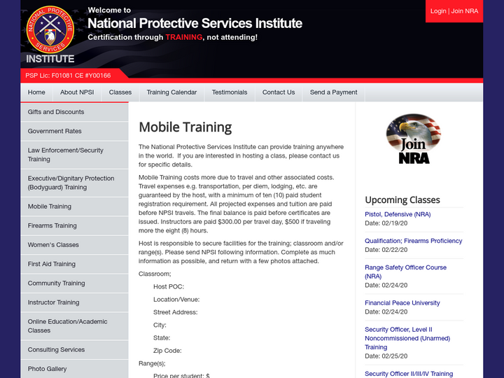 National Protective Services Institute