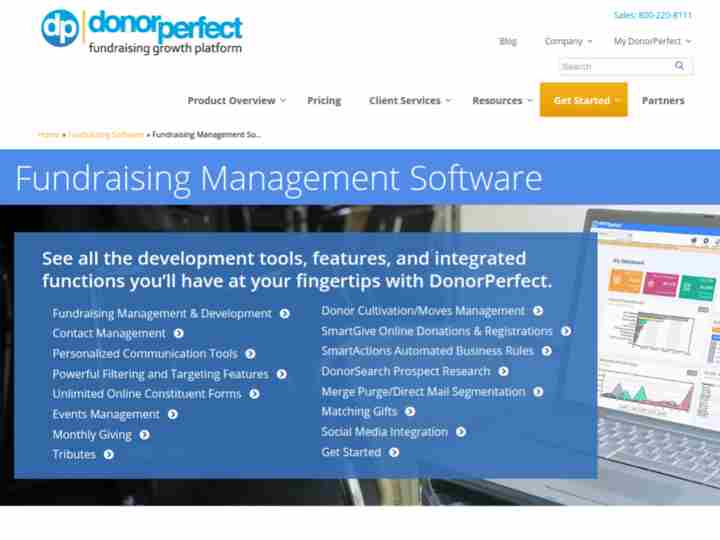 DONORPERFECT FUNDRAISING SOFTWARE