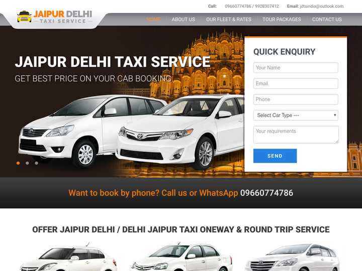 Jaipur Delhi Taxi Service
