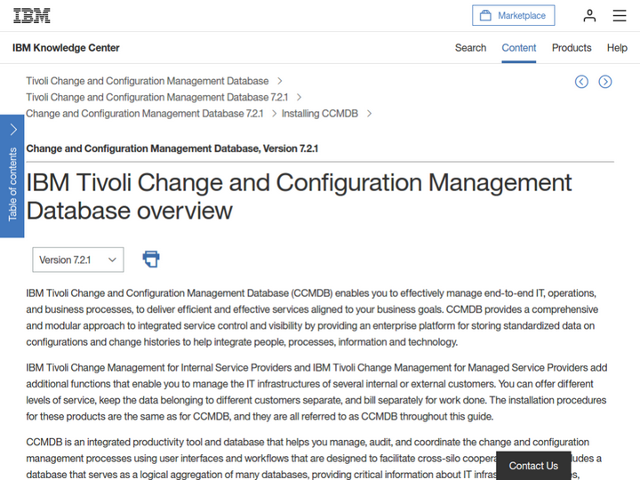 IBM Tivoli Change and Configuration Management Database