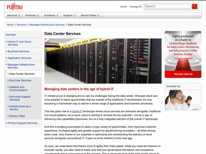 Fujitsu Data Center Outsourcing