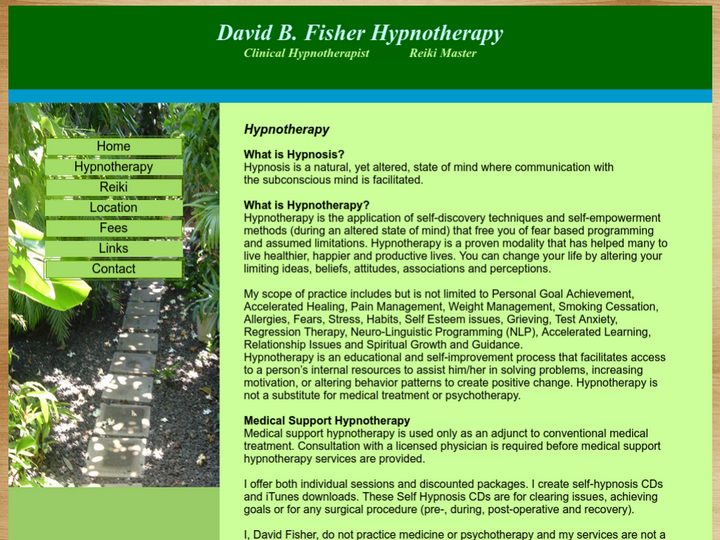 David B. Fisher Hypnotherapy