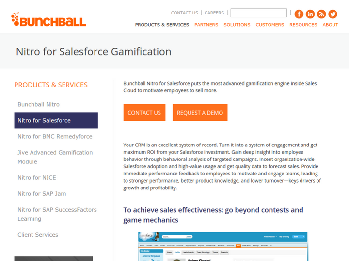 Bunchball Nitro for Salesforce