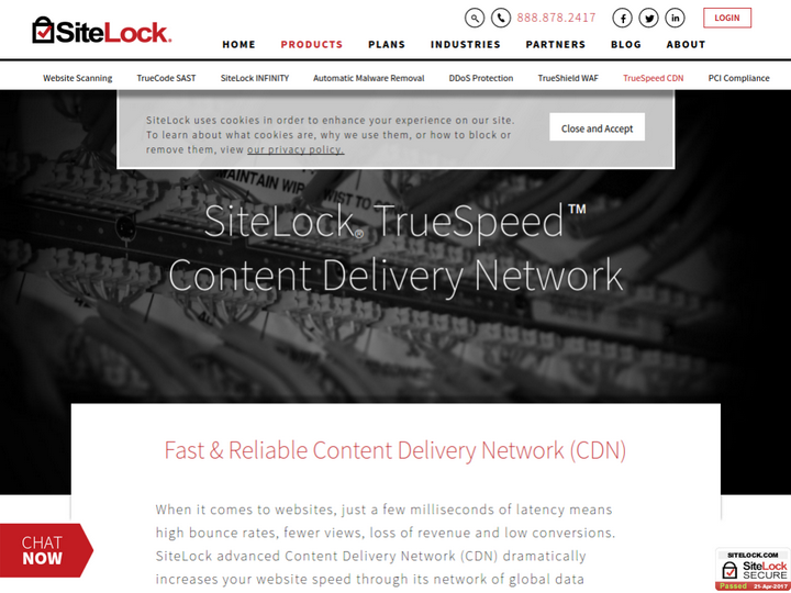 SiteLock TrueSpeed CDN