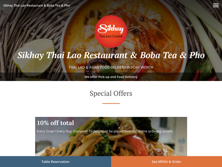 Sikhay Thai Lao Restaurant & Boba Tea & Pho