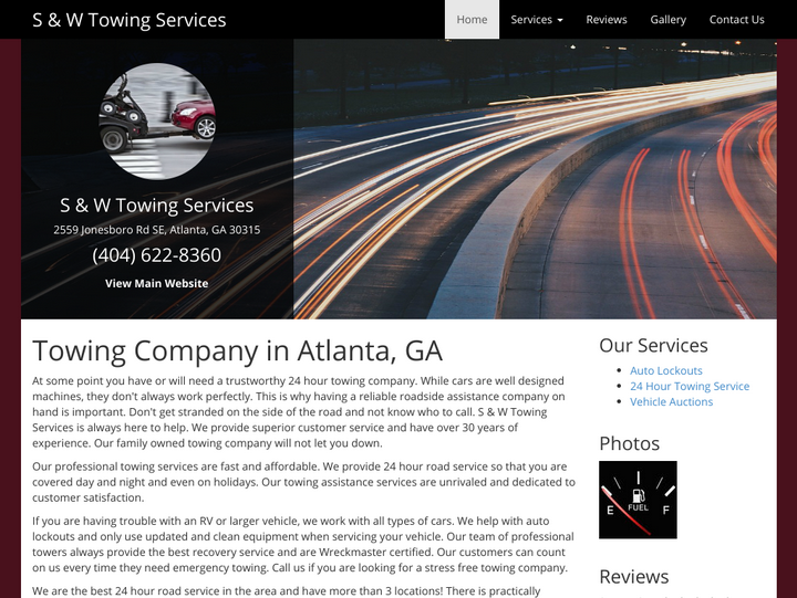 S & W Towing Service