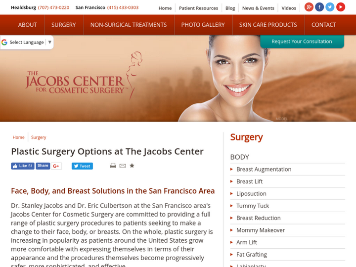 The Jacobs Center for Cosmetic Surgery
