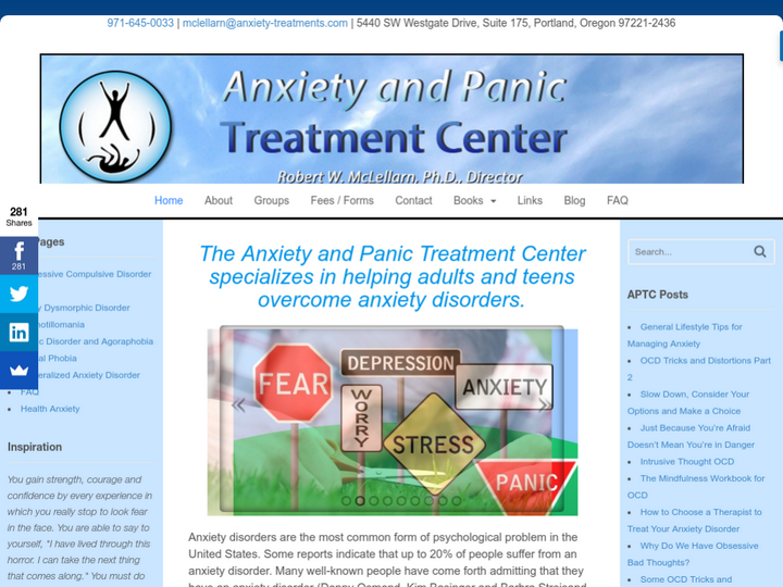 anxiety and panic treatment center