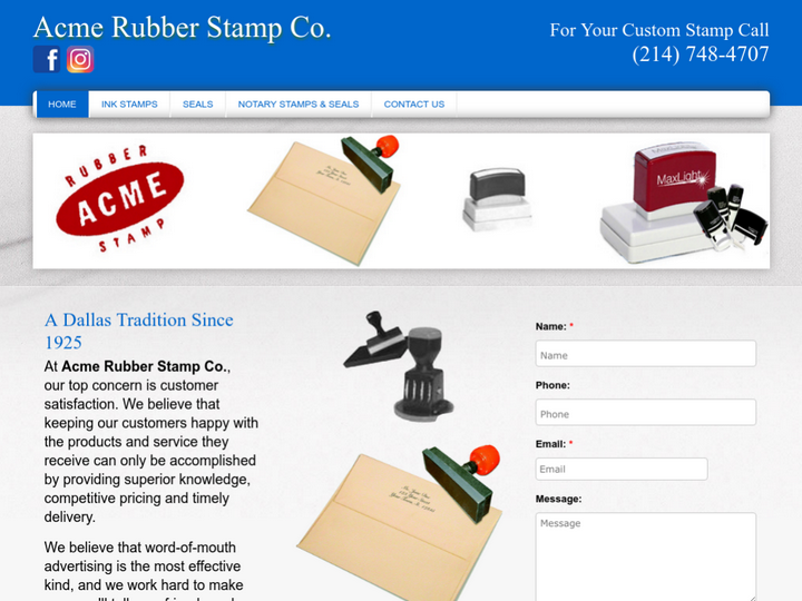 Acme Rubber Stamp Co.