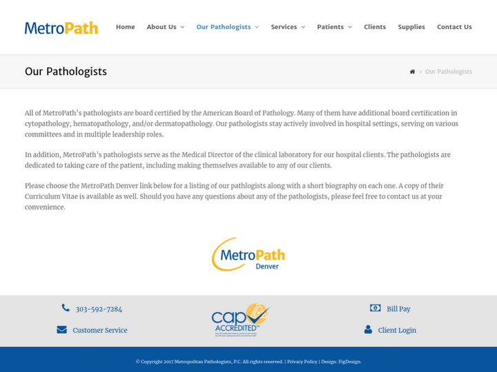 Metropolitan Pathologists