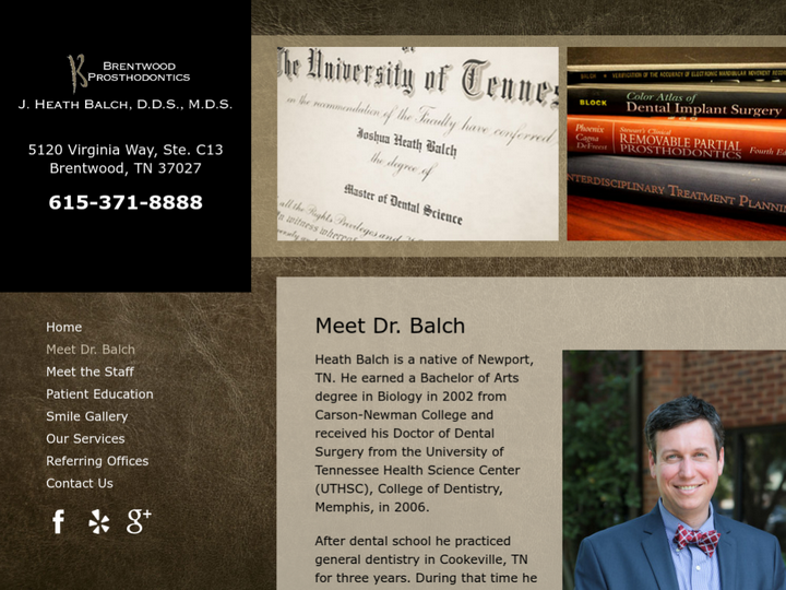 Dr. J. Heath Balch DDS, MDS