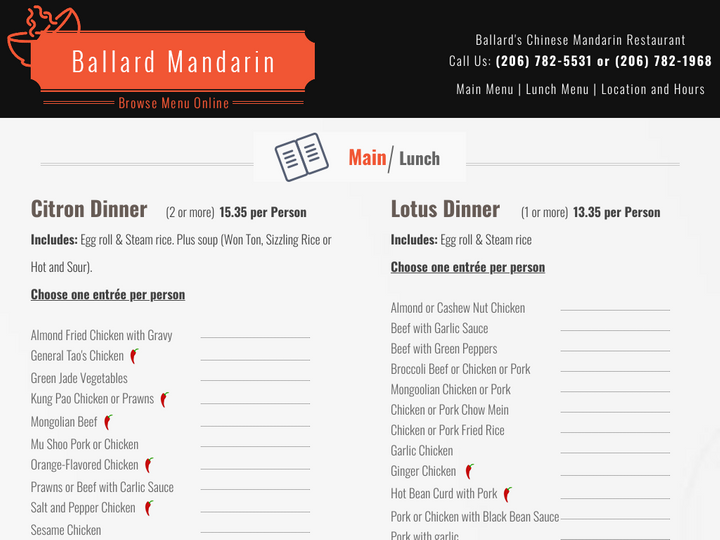 Ballard Mandarin Chinese Restaurant