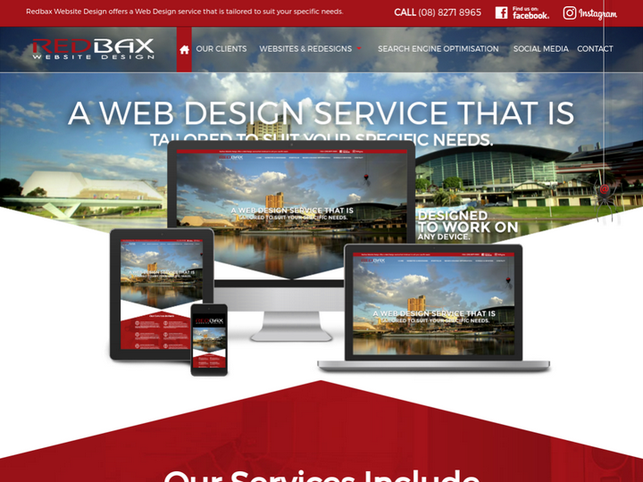 Redbax Website Design
