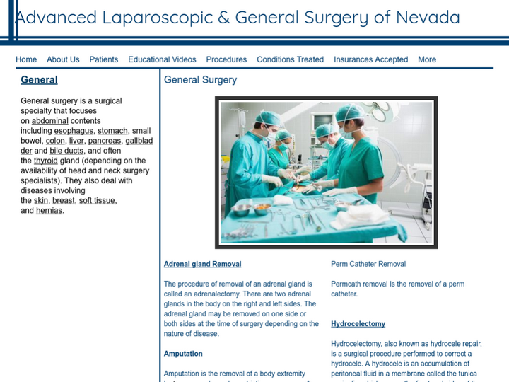 Advanced Laparoscopic and General Surgery of Nevada