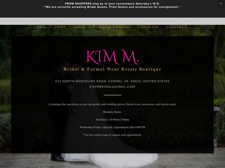 Kim M. Bridal and Formal Wear Resale Boutique