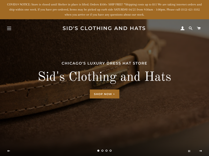 Sid's Clothing & Hat Store