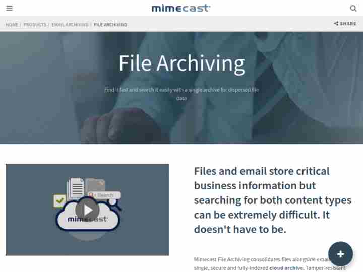 Mimecast Enterprise Information Archiving