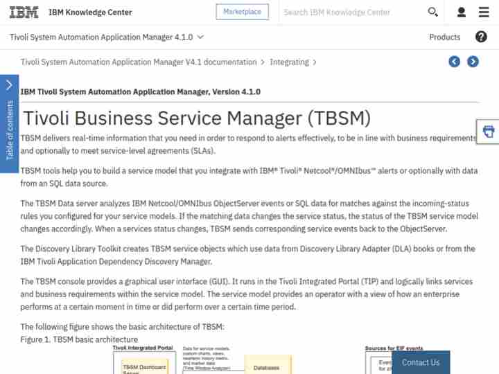 IBM Tivoli Business Service Manager