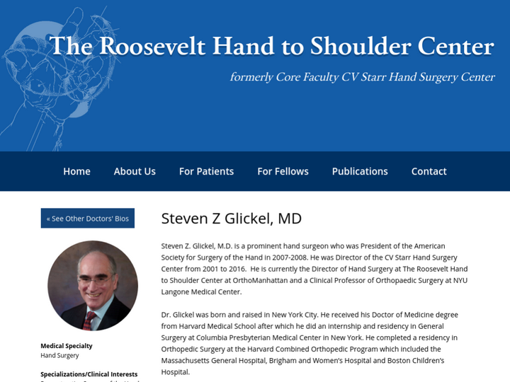 The Roosevelt Hand to Shoulder Center