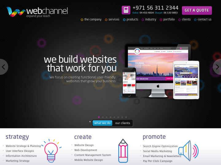 Web channel