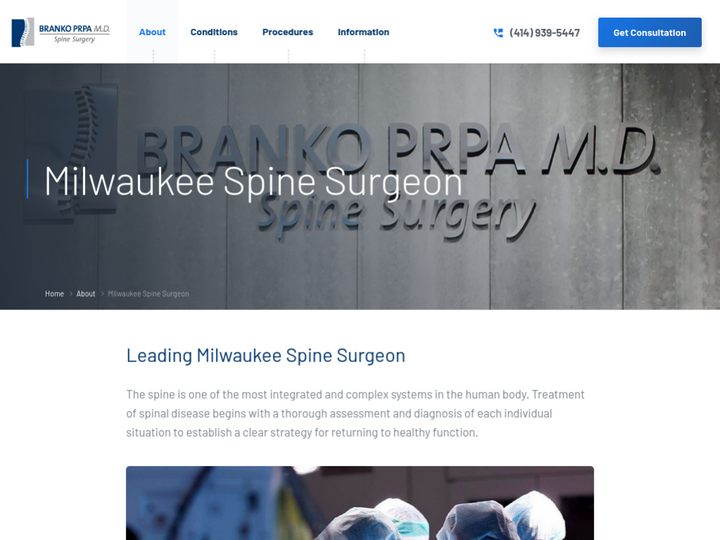 Branko PRPA M.D. Spine Surgery