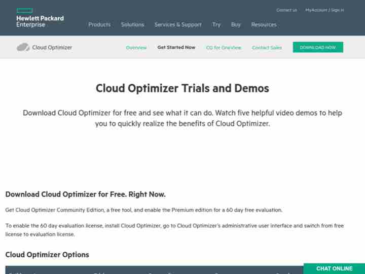 HPE Cloud Optimizer