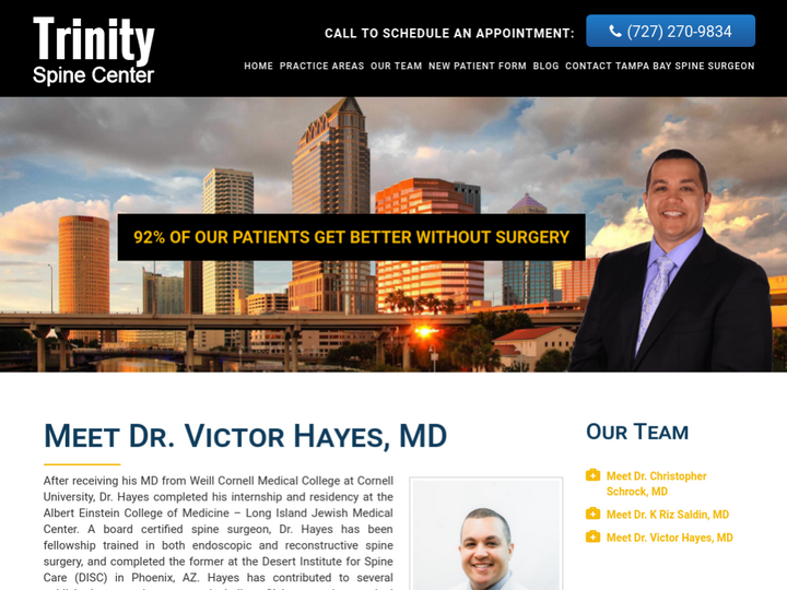 Spine Surgeon Dr. Victor Hayes