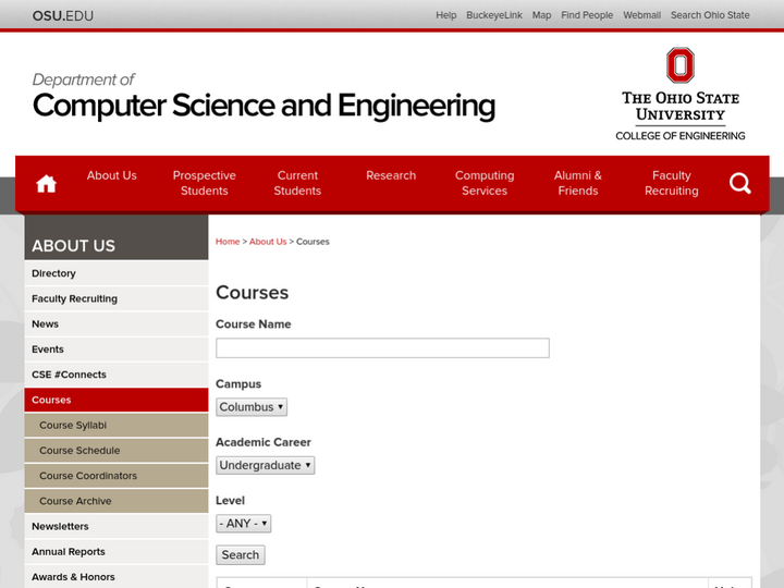 Computer Science and Engineering at The Ohio State University